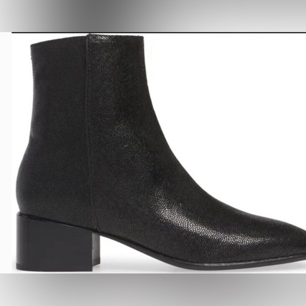 Rag & Bone Aslen Pebbled Leather Ankle Boots size 37.5